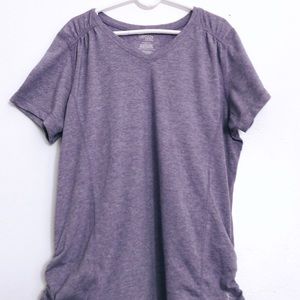 This is a purple workout shirt